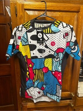 Men’s ' Colorblock Graphic Cycling Jersey - Multi
